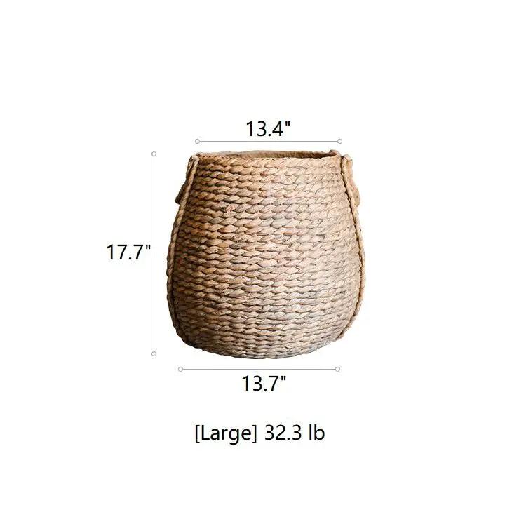 Large Rope Basket Cement Planter by RusticReach