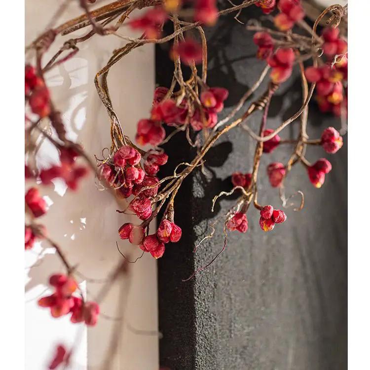 Artificial Red Budded Twig 41.7" Tall by RusticReach