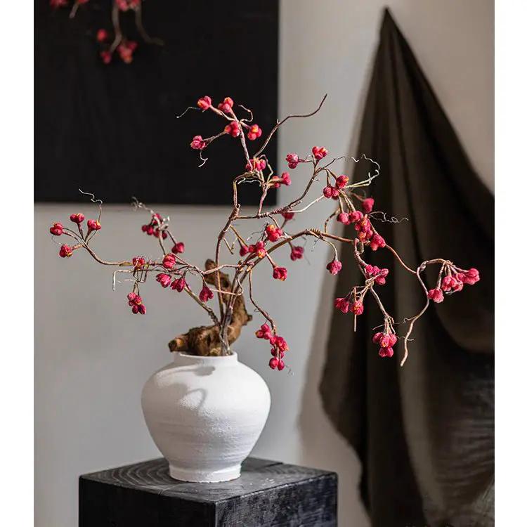 Artificial Red Budded Twig 41.7" Tall by RusticReach