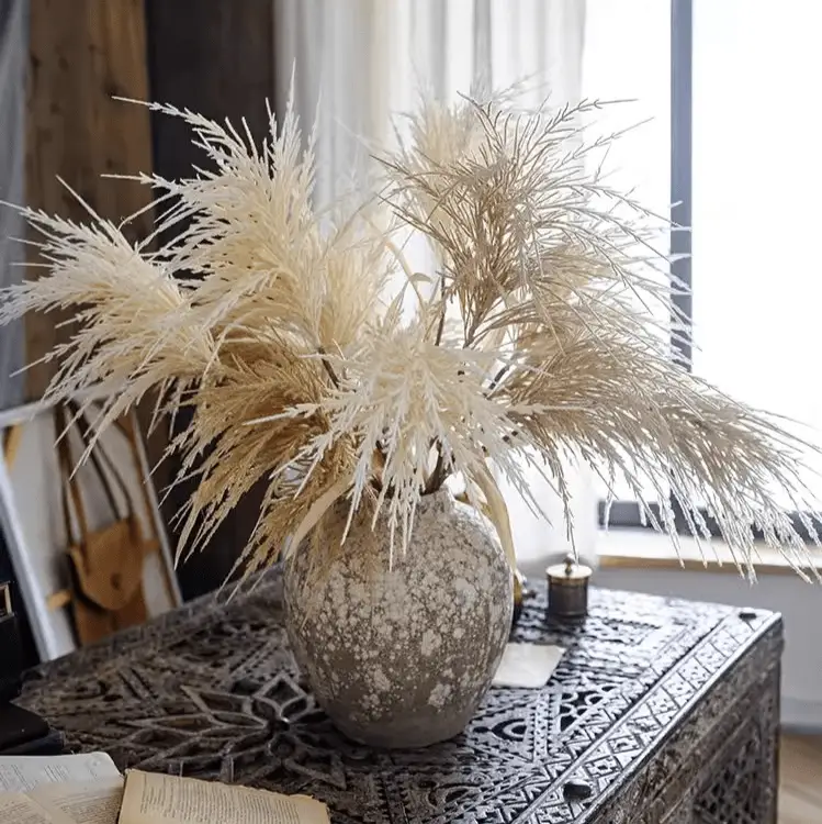 Artificial Elegant Reed Grass Stem 39" Tall by RusticReach