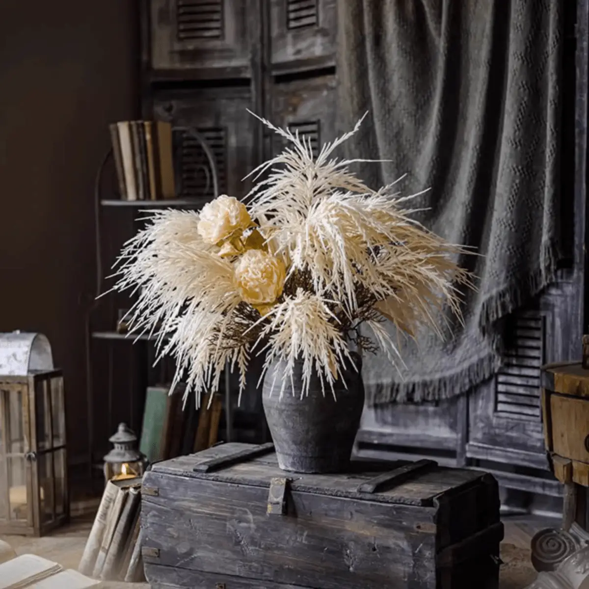 Artificial Elegant Reed Grass Stem 39" Tall by RusticReach