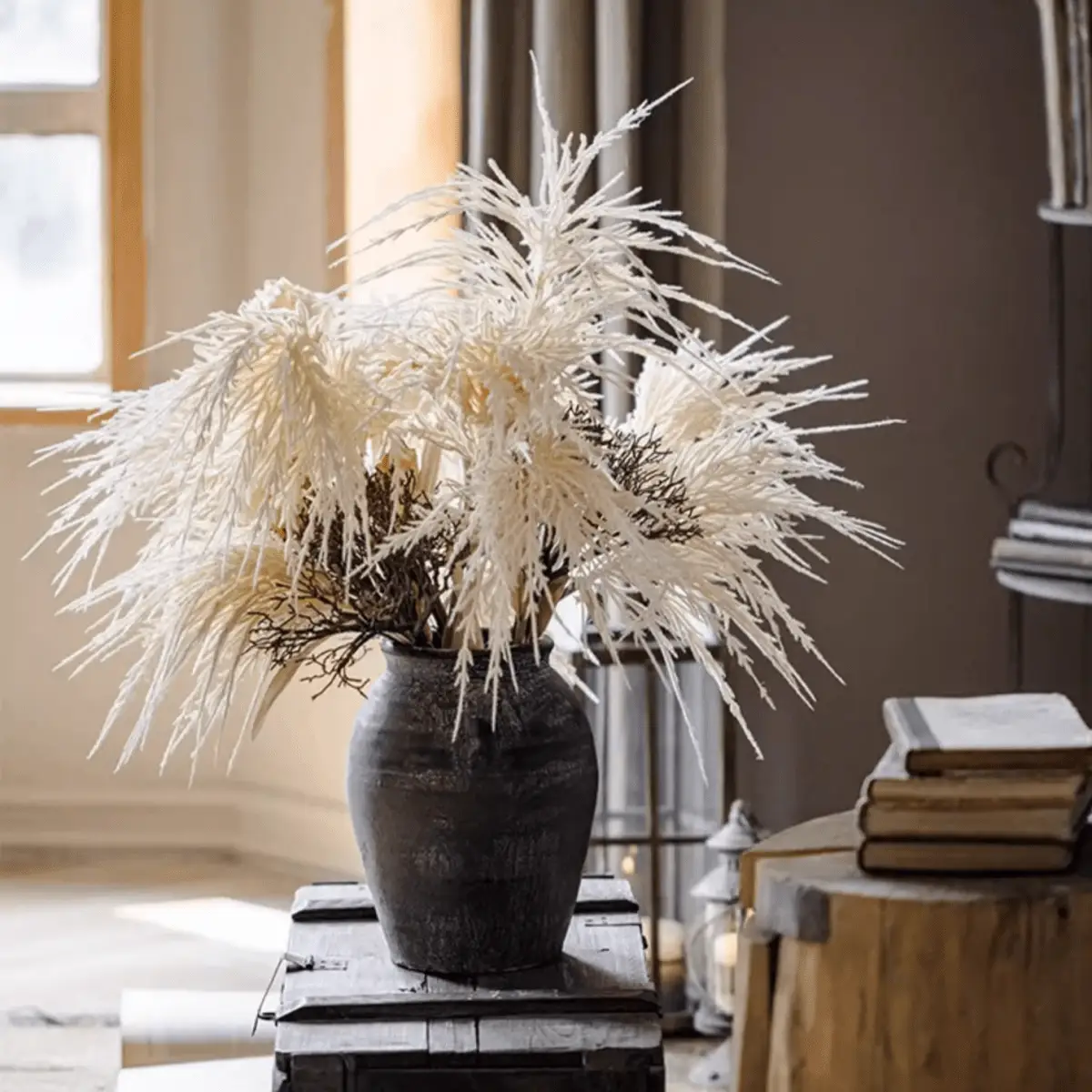 Artificial Elegant Reed Grass Stem 39" Tall by RusticReach
