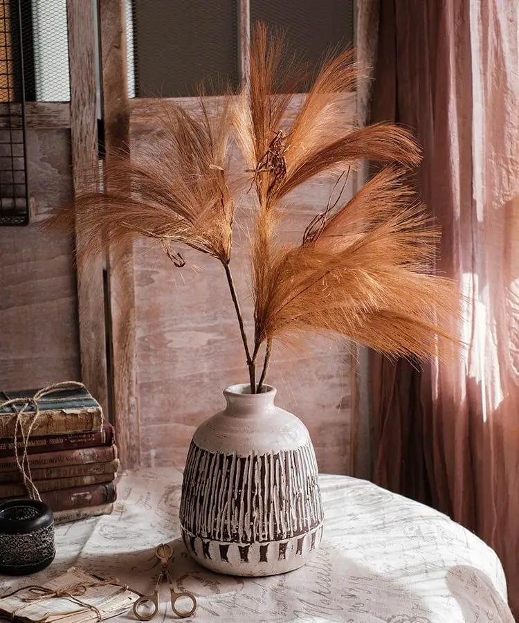 Faux Plant Reed Grass Stem In Various Colors 30" Tall by RusticReach