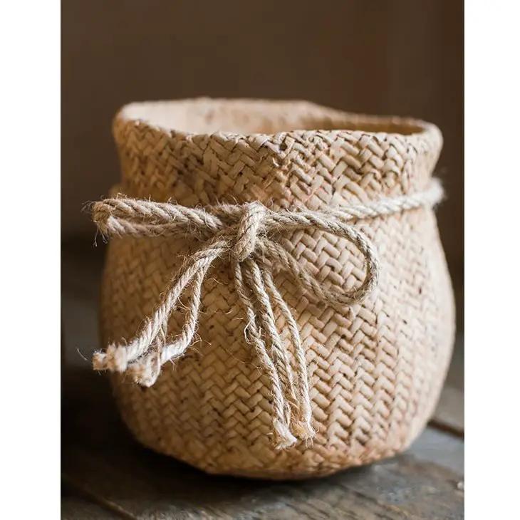 Ribbon Bag Style Concrete Garden Pot by RusticReach