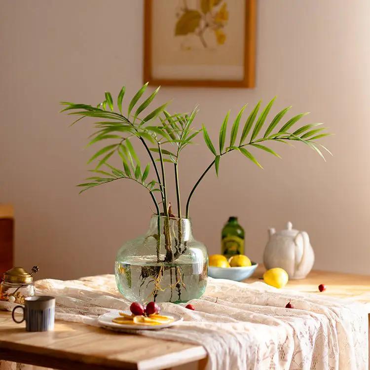 Faux Artificial Rooted Bunch Murdannia Leaf 23" Tall by RusticReach