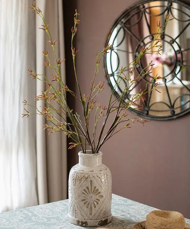 Artificial Japanese Zen Style Sedge Faux Stem 51.9" Tall by RusticReach