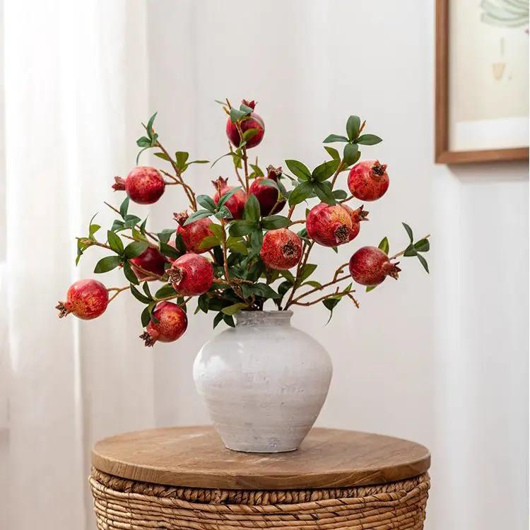 Faux Short Pomegranate Stem 15" Tall by RusticReach