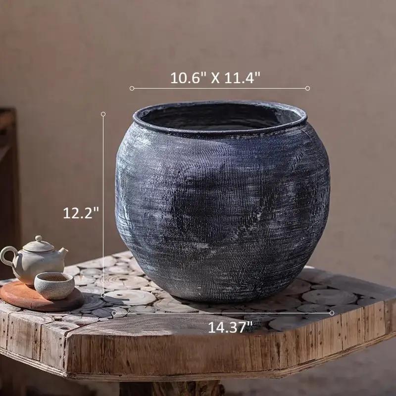 Sierra Round Pot Planter by RusticReach