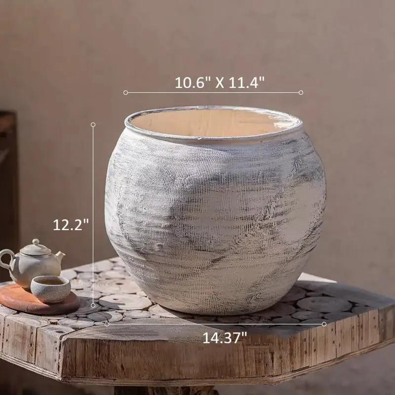 Sierra Round Pot Planter by RusticReach