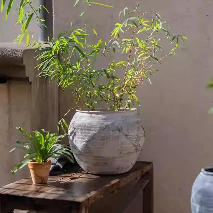 Sierra Round Pot Planter by RusticReach