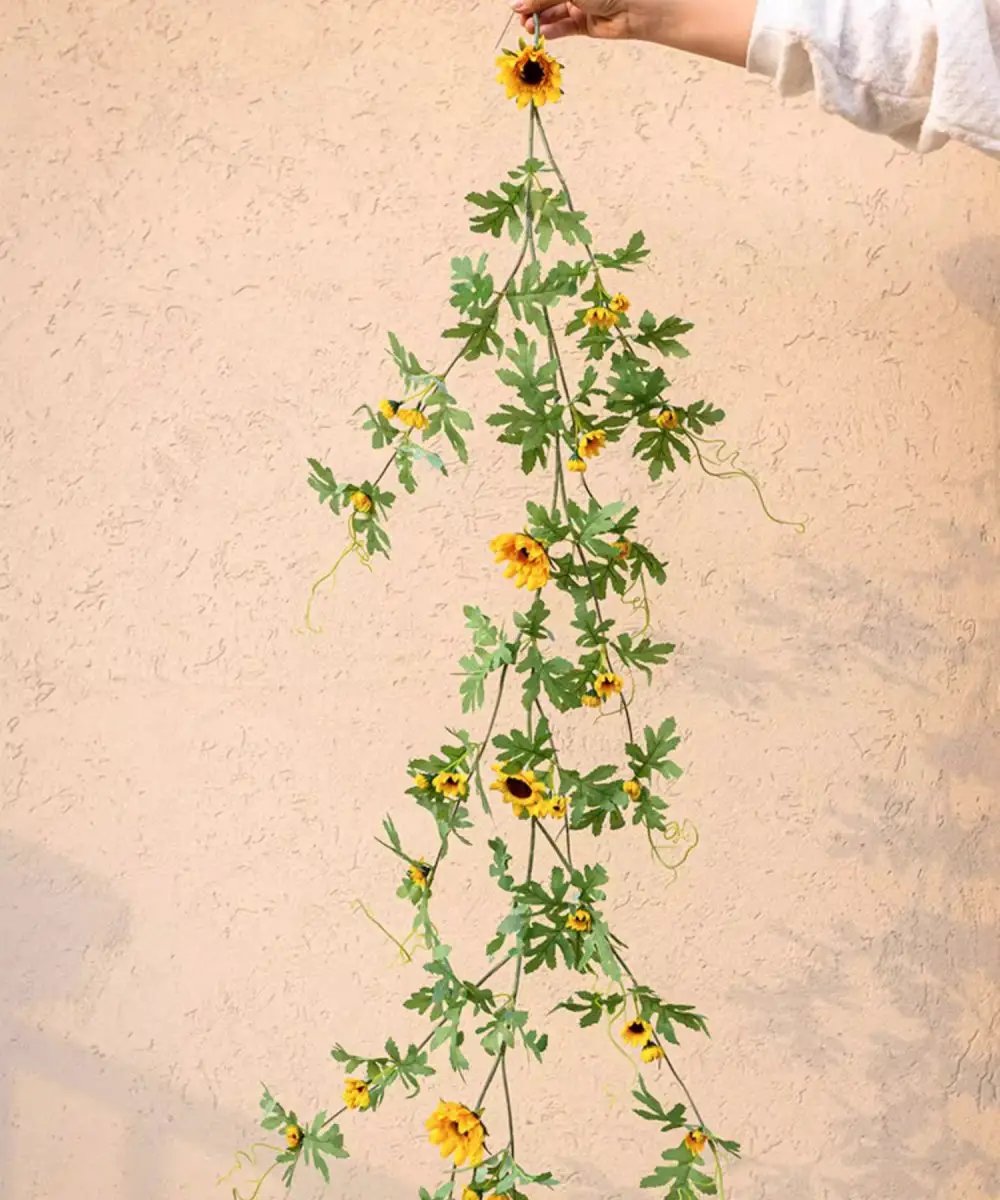 Sunlit Bloom Sunflower Garland 51" Long by RusticReach