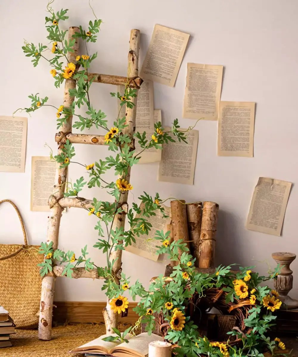 Sunlit Bloom Sunflower Garland 51" Long by RusticReach