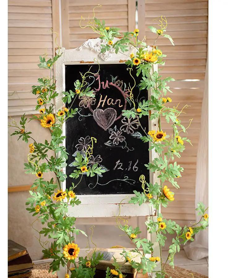 Sunlit Bloom Sunflower Garland 51" Long by RusticReach