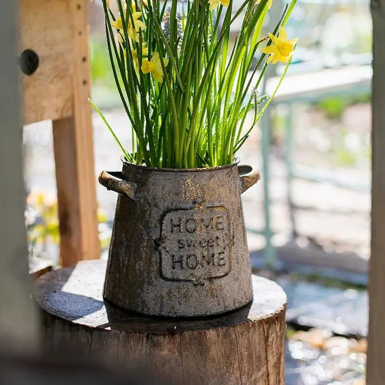 Restoration Sweet Home Flower Pot by RusticReach