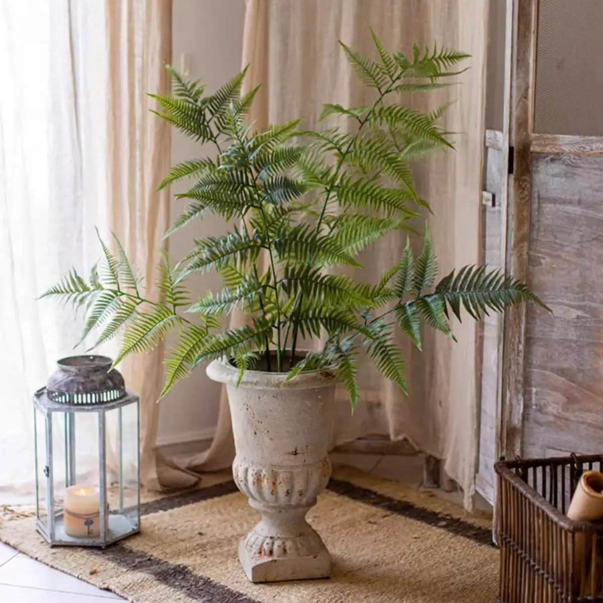 Artificial Tall Fern Leaf Stem by RusticReach