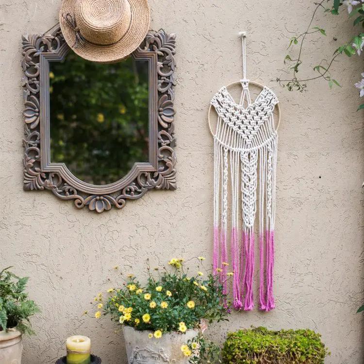 Bohemia Style Tapestry Pink Round by RusticReach
