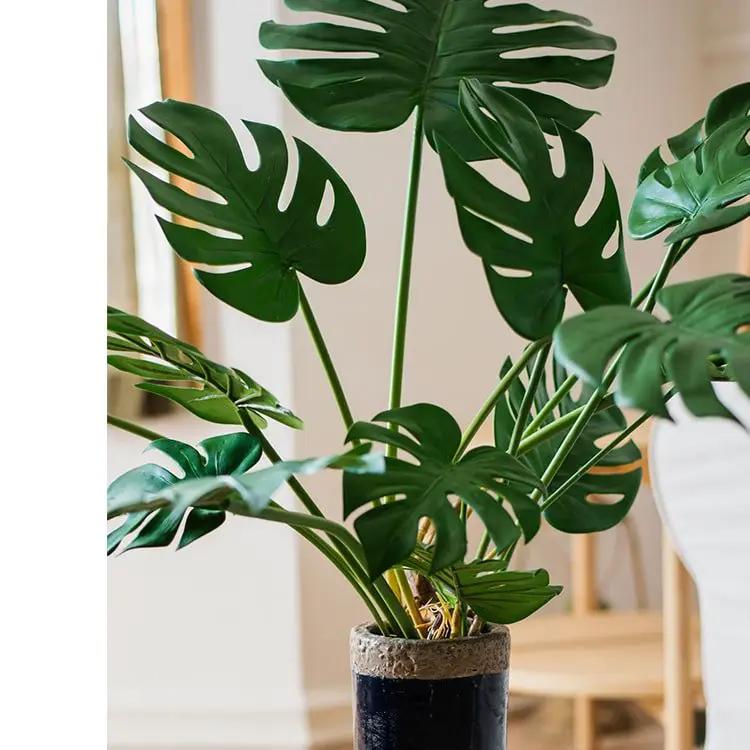 Artificial Faux Real Touch Turtle Leaf Stem Bunch by RusticReach