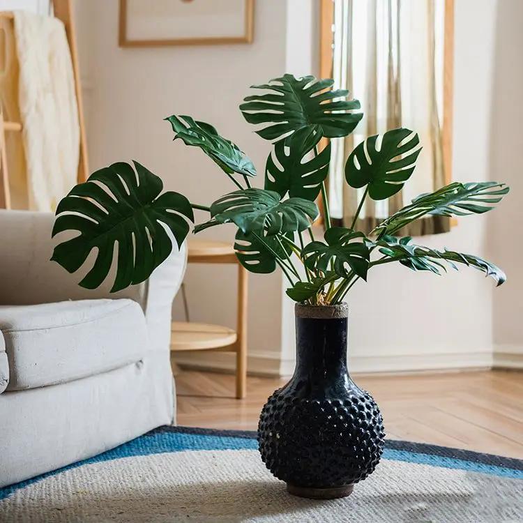 Artificial Faux Real Touch Turtle Leaf Stem Bunch by RusticReach
