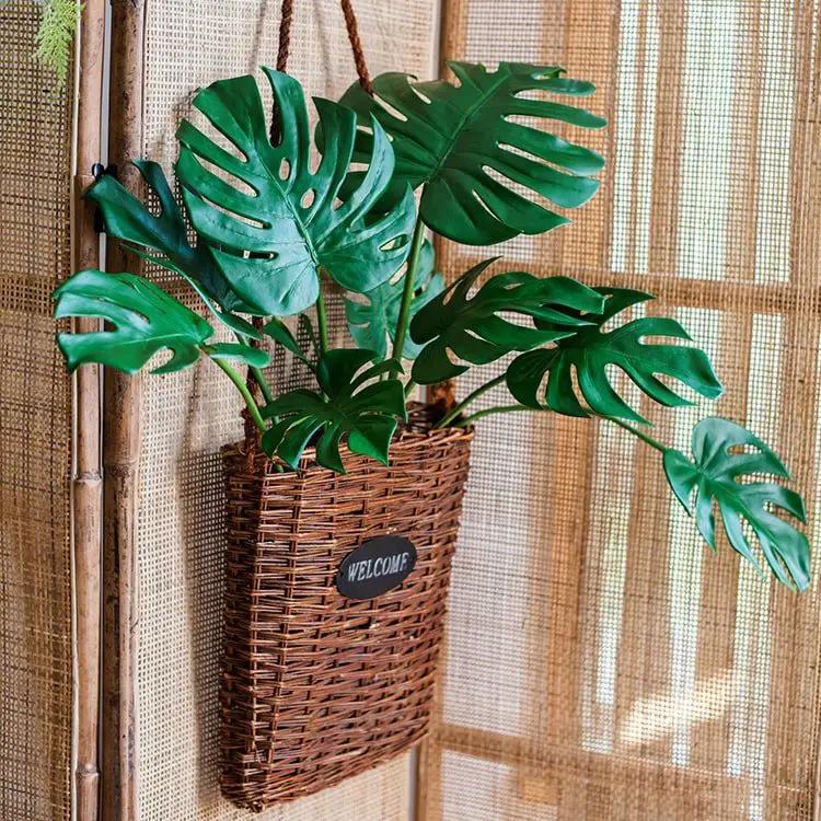 Artificial Faux Real Touch Turtle Leaf Stem Bunch by RusticReach