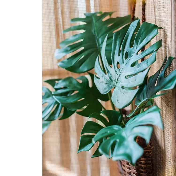 Artificial Faux Real Touch Turtle Leaf Stem Bunch by RusticReach