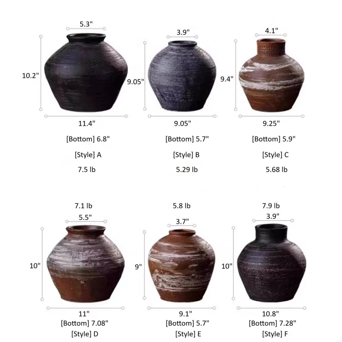 Vintage Wabi-Sabi Style Ceramic Jar by RusticReach