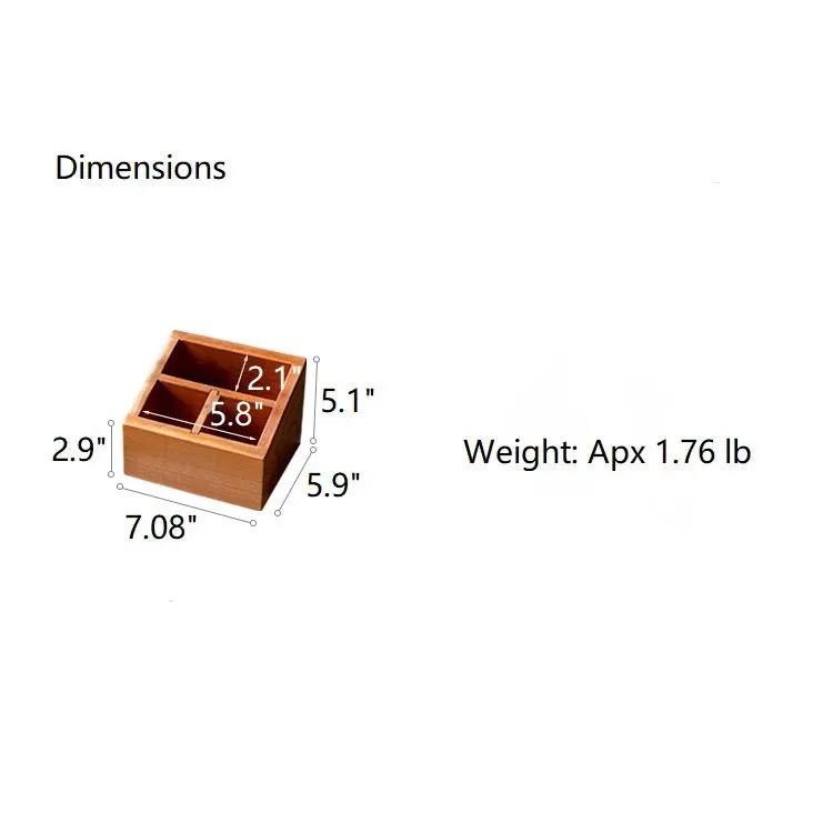 Solid Wood Desktop Organizer Small Organizer by RusticReach