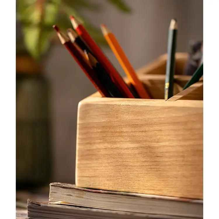 Solid Wood Desktop Organizer Small Organizer by RusticReach