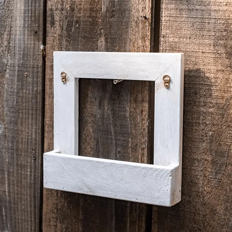 Wood Hanging Floral Frame by RusticReach