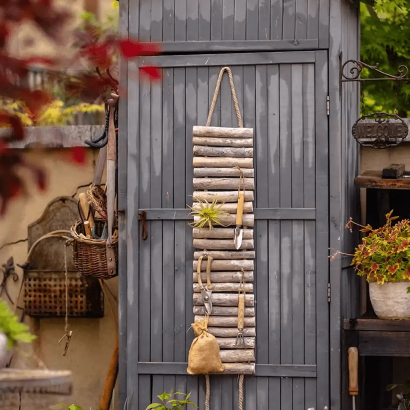 Rustic Wood Ladder Wall Décor Tool Organizer by RusticReach