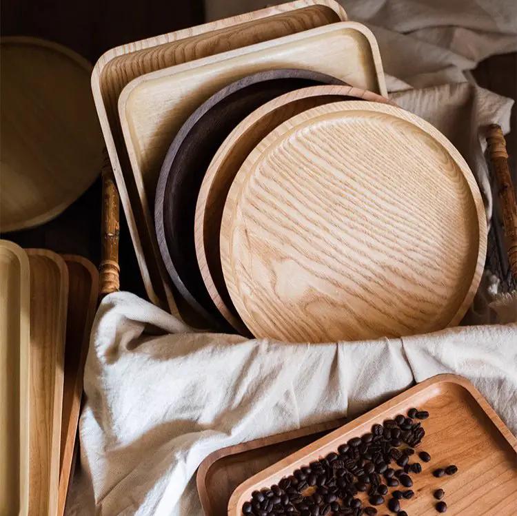 Natural Wood Plate Serving Tray by RusticReach