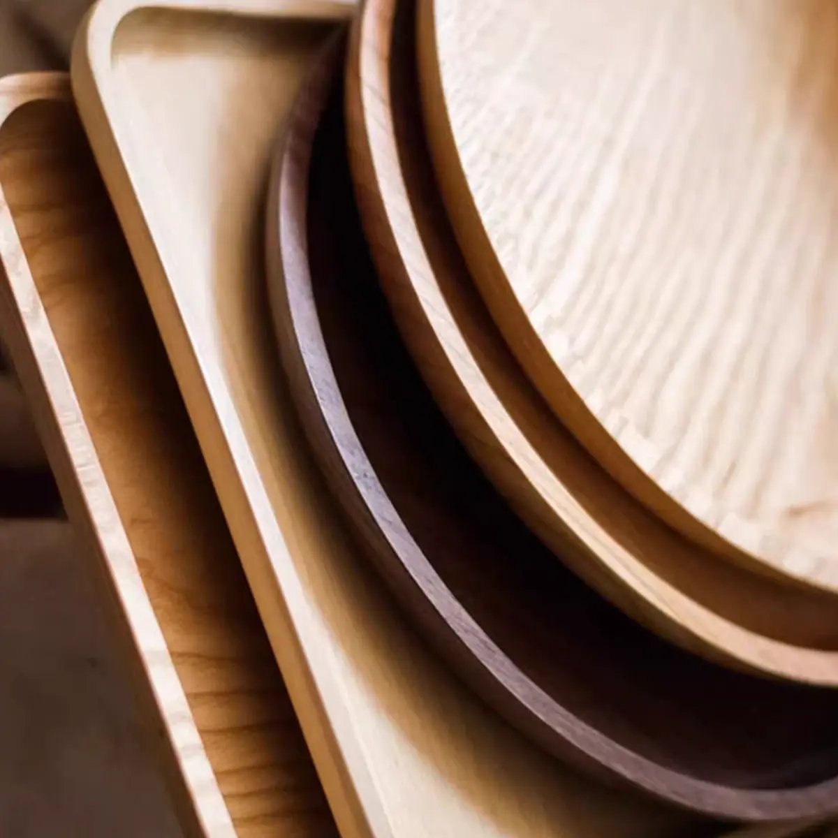 Natural Wood Plate Serving Tray by RusticReach