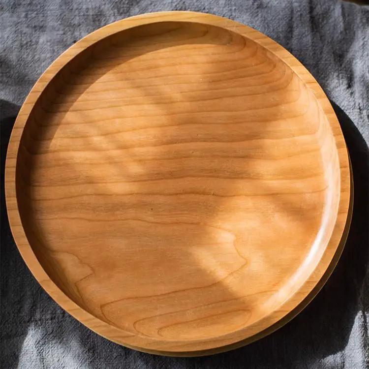 Natural Wood Plate Serving Tray by RusticReach