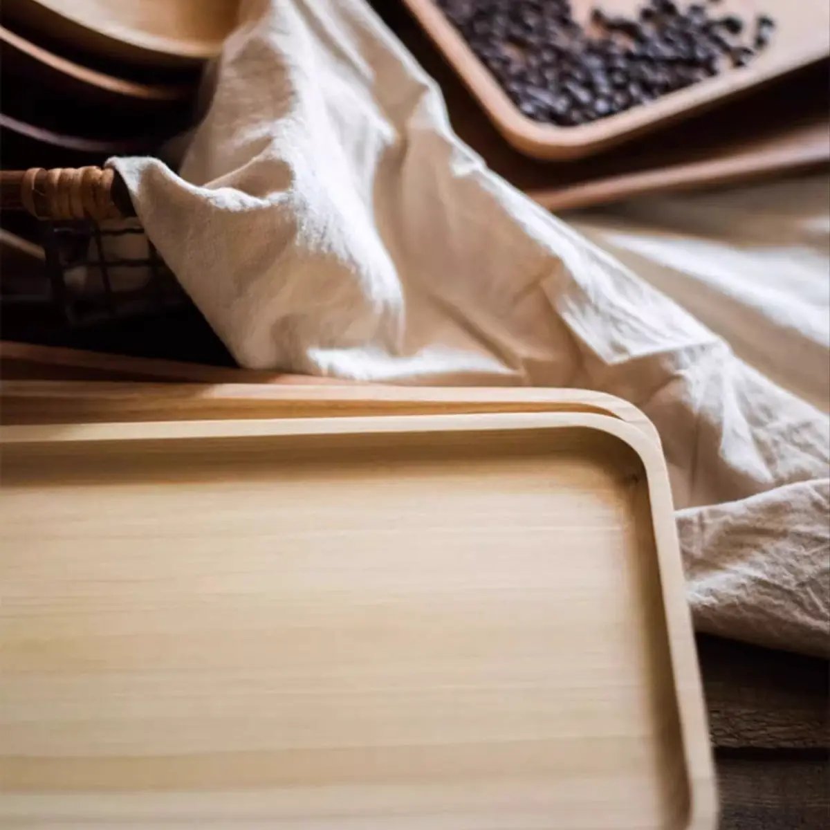 Natural Wood Plate Serving Tray by RusticReach