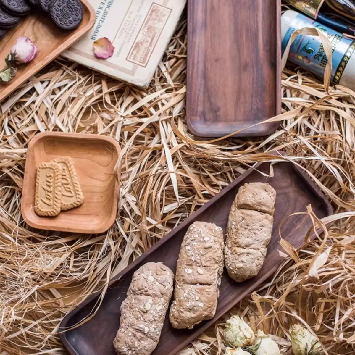 Solid Wood Snack Plate by RusticReach