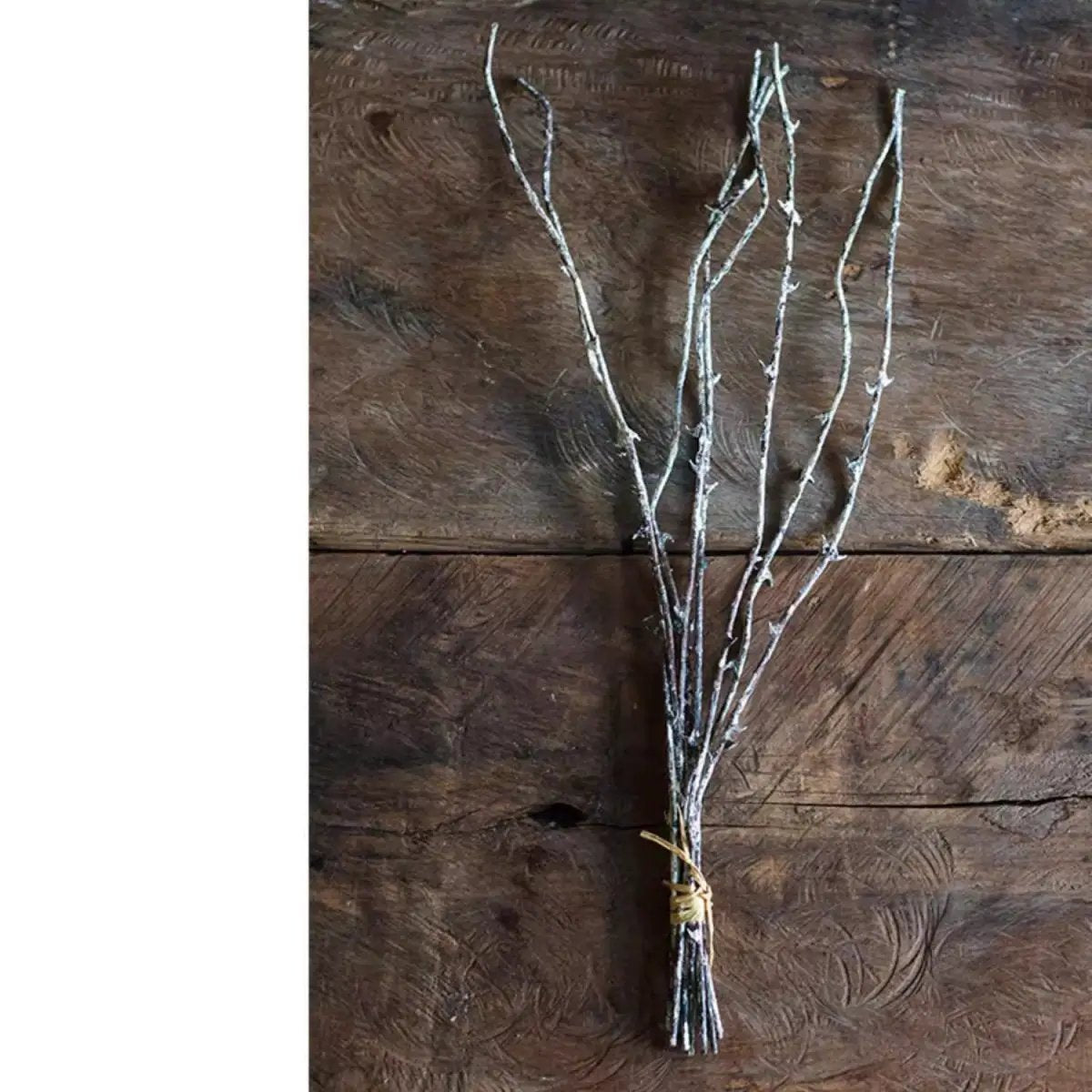 Whitewashed Twig Decorative Branch 22" Tall by RusticReach