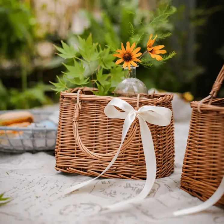 Willow Carry Basket Bag by RusticReach