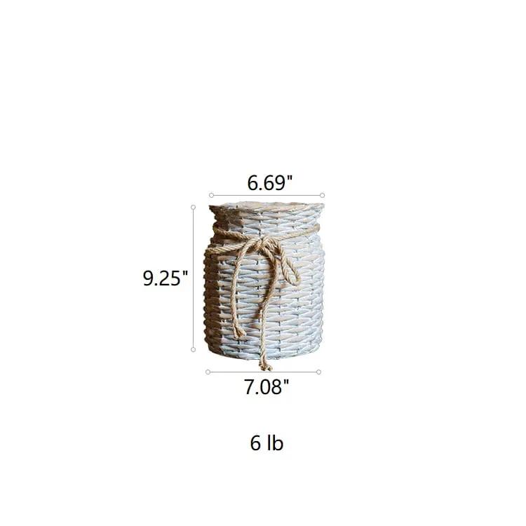Willow Style Ribbon Concrete Flower Pot by RusticReach