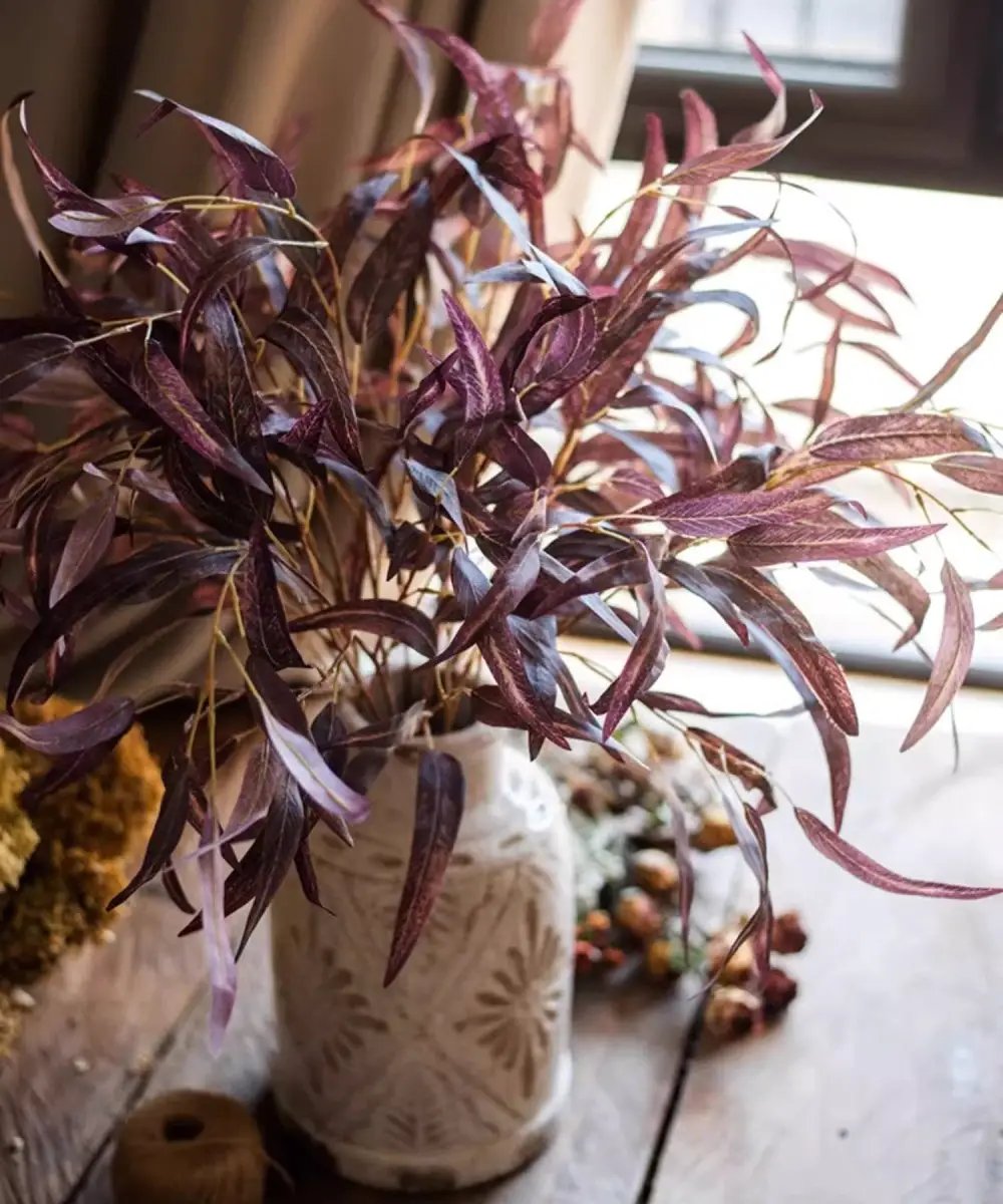 Whispers of Autumn Eucalyptus Stem 33" Tall by RusticReach