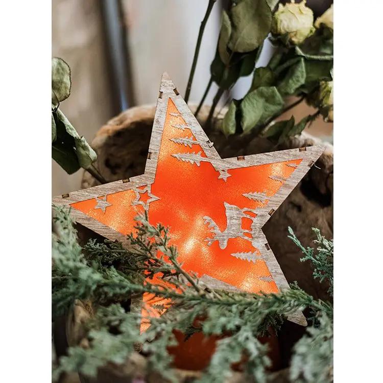 Christmas Decorative Light Box in Red by RusticReach