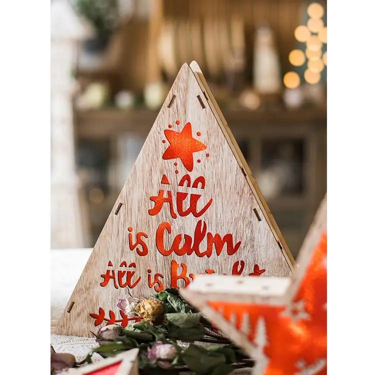 Christmas Decorative Light Box in Red by RusticReach