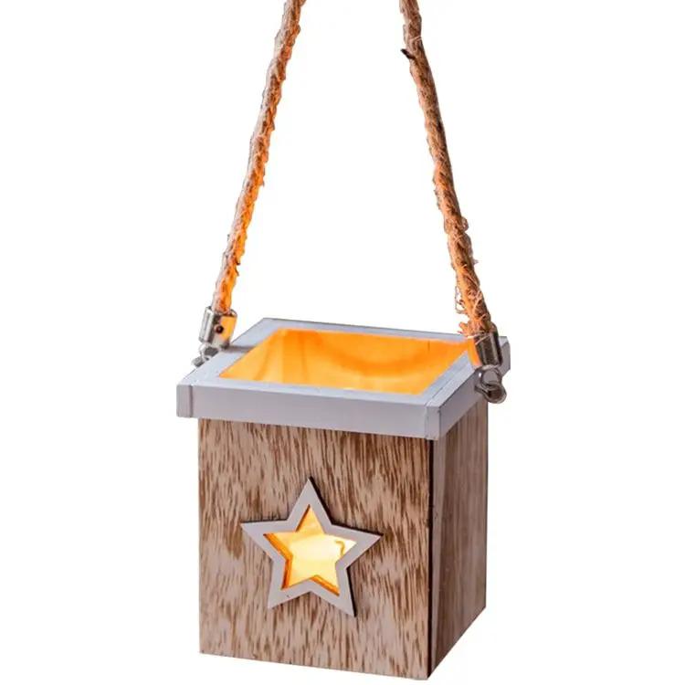 Christmas Tree Wood Box Candle Holder Ornament Randomly Picked by RusticReach