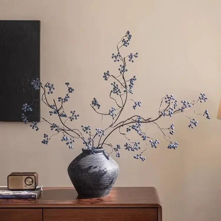 Zen Style Blue Berry Stem 37.5" Tall by RusticReach