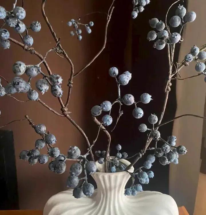 Zen Style Blue Berry Stem 37.5" Tall by RusticReach