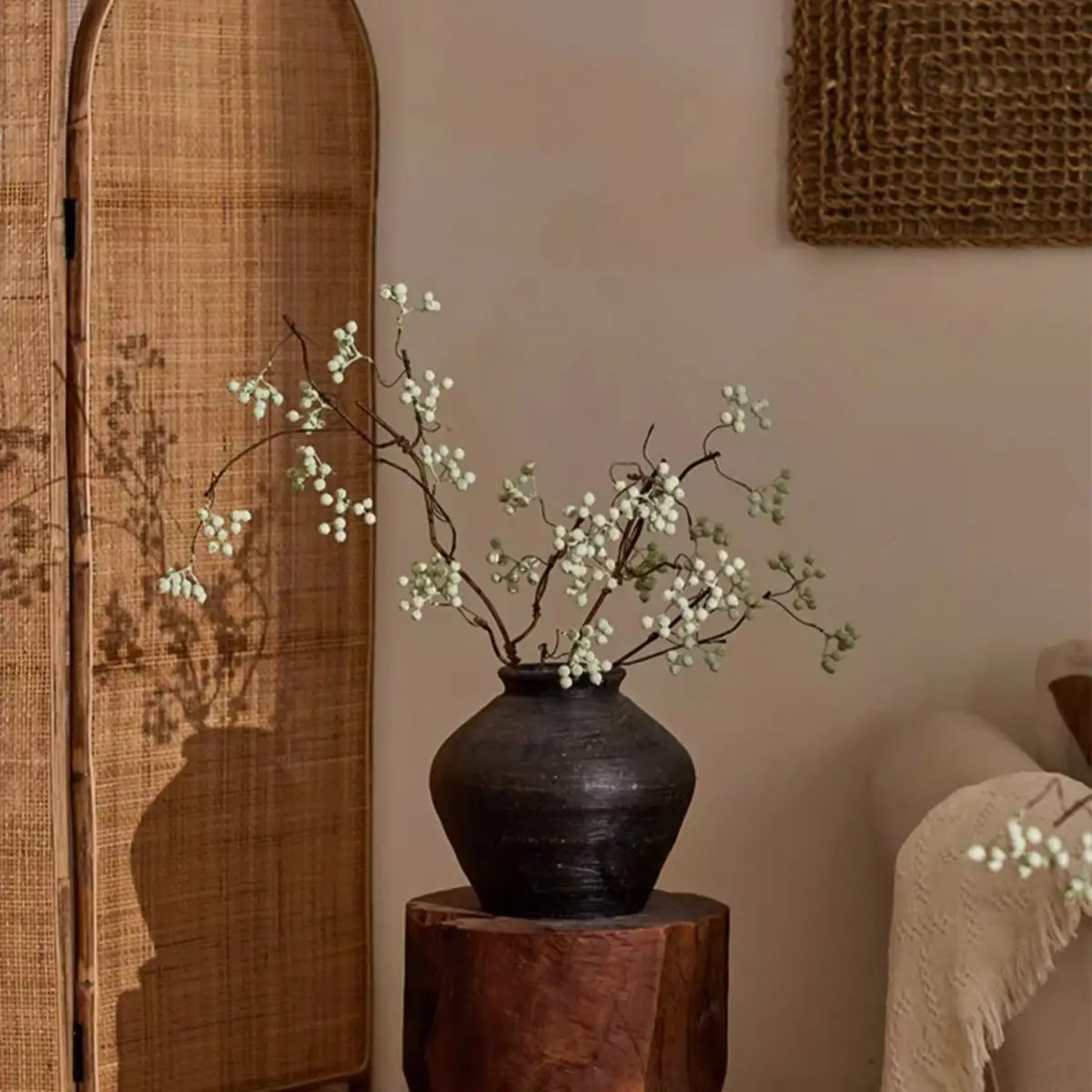 Zen Style Light Green Berry Stem 37.8" Tall by RusticReach
