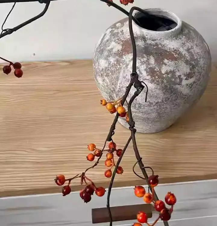 Zen Style Red Berry Stem 37.5" Tall by RusticReach
