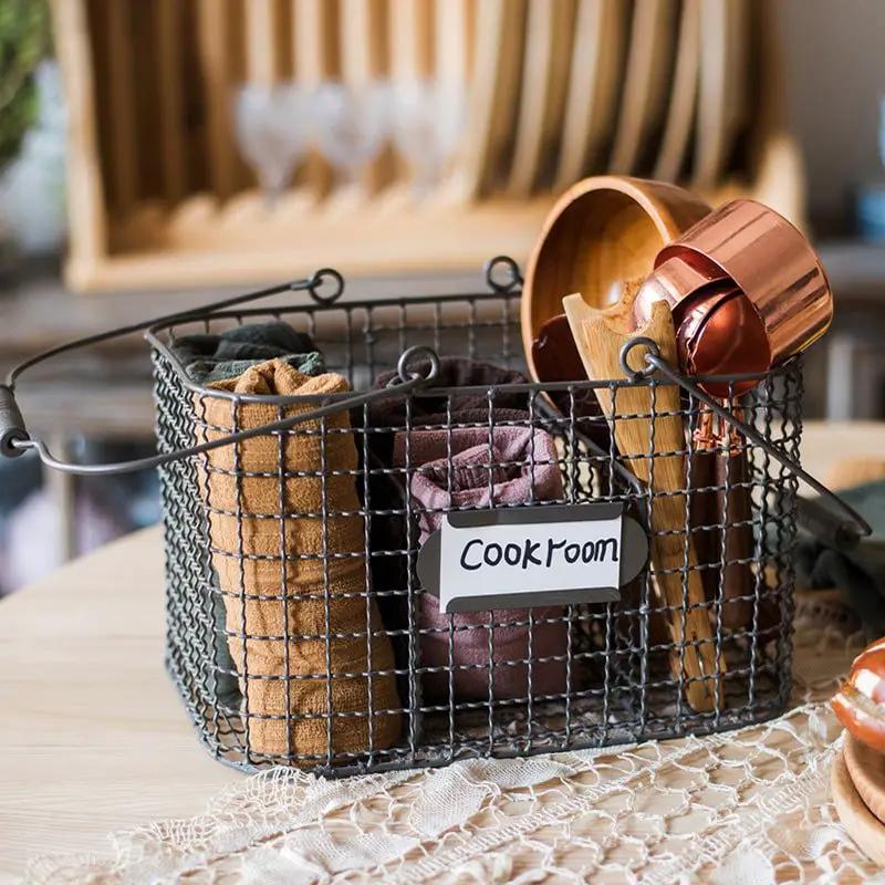 Zakka Multifunctional Wire Organizer Basket by RusticReach