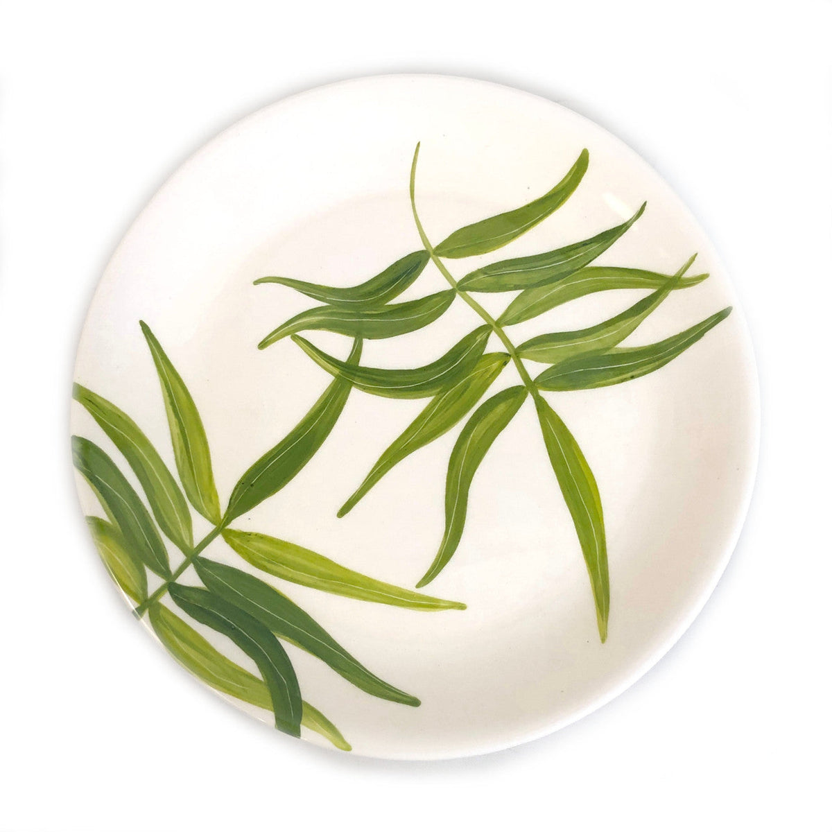Floating Leaves Dinner Plate - Green, photo 3 of 5