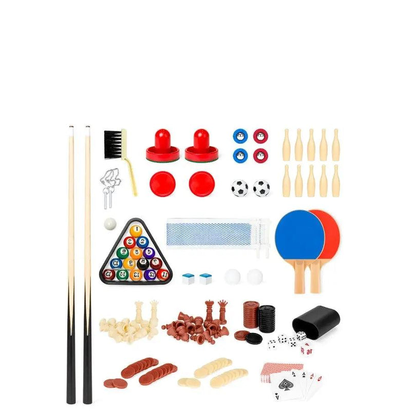 10-in-1 Combo Game Room Table Set Pool, Foosball, Ping Pong, Chess by HomePacific