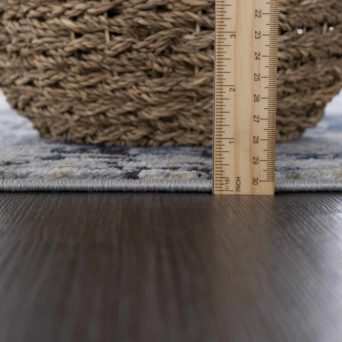 Campsall Gray&Blue Abstract Area Rug, photo 11 of 19