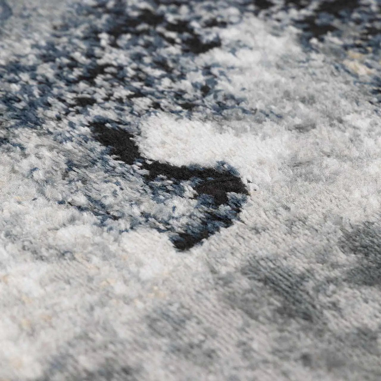 Kirkland Dark Blue Marble Rug by Boutique Rugs